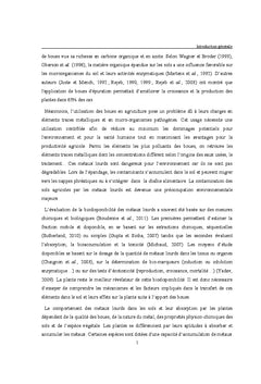 Transfert sol-plantes des métaux lourds des boues d'épuration