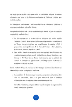 Management Strategique et environnement economique de l'entreprise