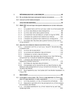 La contribution des personnels de direction dans la réussite