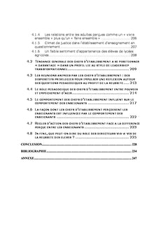 La contribution des personnels de direction dans la réussite