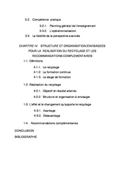 Perspective d'amelioration de la qualite de l'enseignement de l'ePS