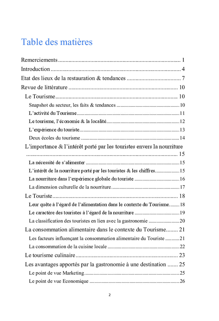 Le patrimoine culinaire local: une voie pour accroître sa rentabilité