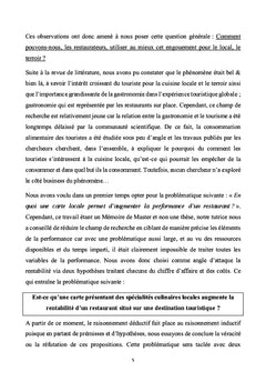 Le patrimoine culinaire local: une voie pour accroître sa rentabilité