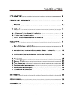 Epilepsie dans les maladies neuro-metaboliques