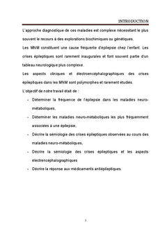 Epilepsie dans les maladies neuro-metaboliques
