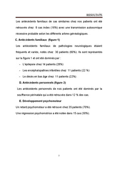 Epilepsie dans les maladies neuro-metaboliques