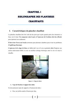 Etude d'un plancher chauffant d'un hammam traditionnel