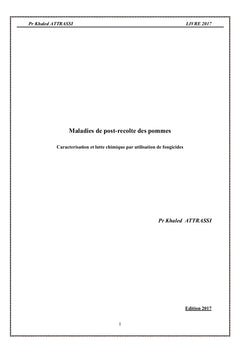 Maladies de post-recolte des pommes