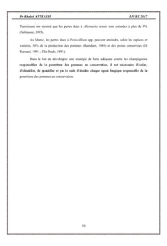 Maladies de post-recolte des pommes