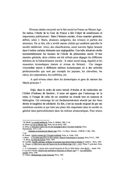 Le groupe social à la fin du Moyen Age