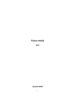 Fiction réalité