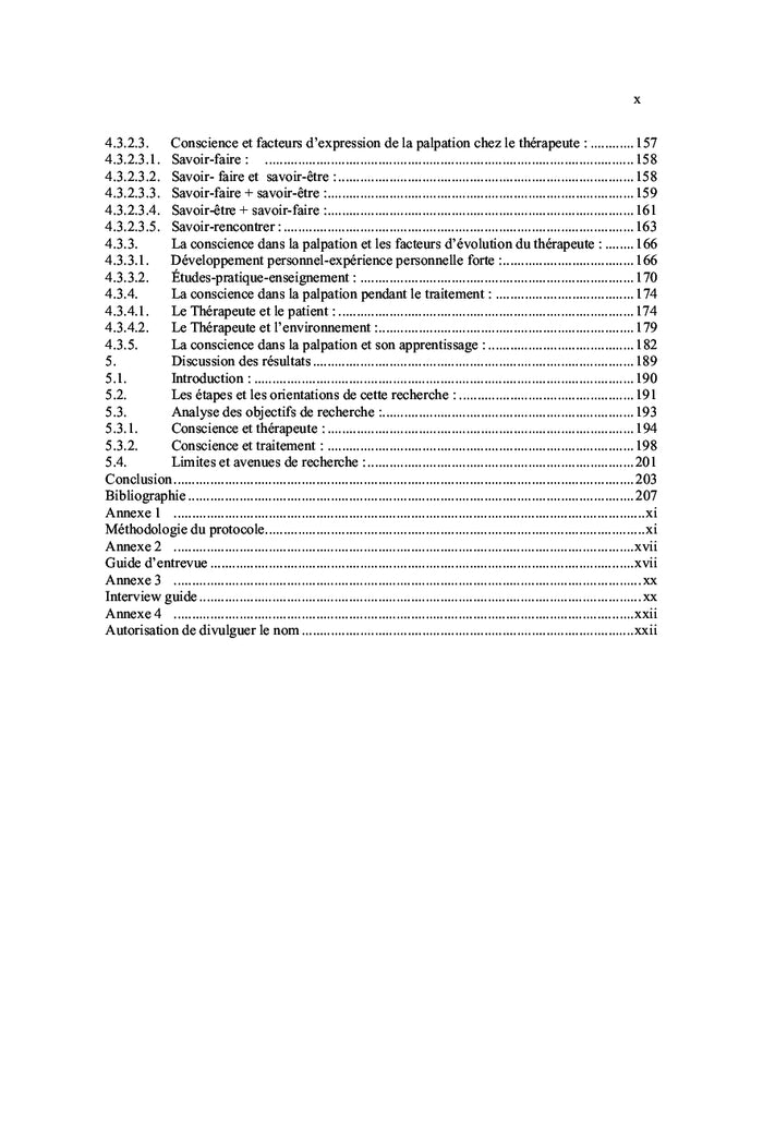 Palpation et conscience en ostéopathie