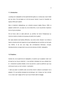 Palpation et conscience en ostéopathie