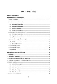 Identification de systeme sur la base du modele de Hammerstein