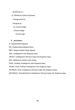 Identification de systeme sur la base du modele de Hammerstein