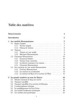 Les géométries de Thurston et la pseudo symétrie