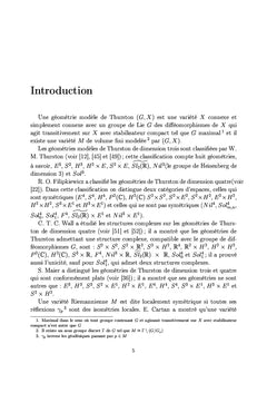 Les géométries de Thurston et la pseudo symétrie