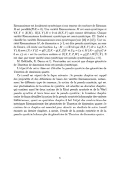 Les géométries de Thurston et la pseudo symétrie
