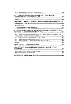 Comportement dynamique des pièces à parois minces en usinage