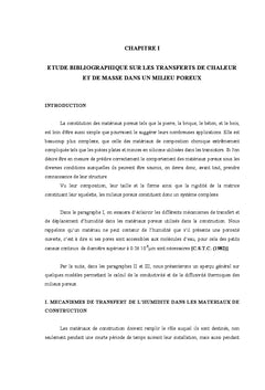 Matériaux locaux - caractérisations physico-chimique et thermique
