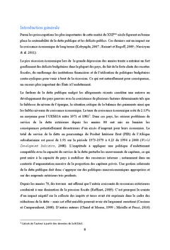 Impact de la dette publique sur le niveau des recettes fiscales_UEMOA