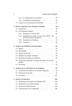 Fluctuations de la température et des vents au lac Tanganyika