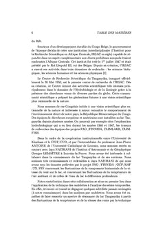 Fluctuations de la température et des vents au lac Tanganyika