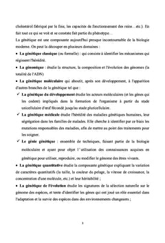 Génétique I