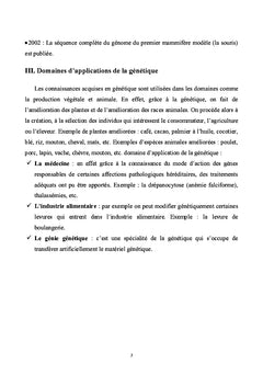 Génétique I