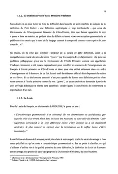 Le Genre: Sa Définition en Français et Langues Ivoiriennes