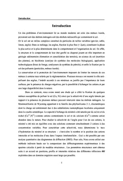 Evolutions structurales et selectivite d'une smectite dioctaedrique
