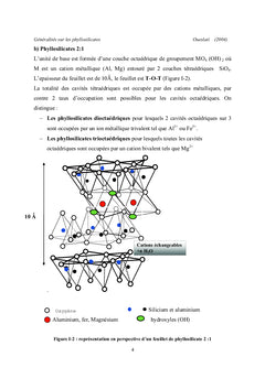 Evolutions structurales et selectivite d'une smectite dioctaedrique