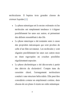 Proprietes optiques et electro-optiques des cholesteriques
