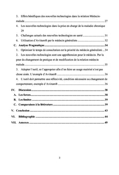 Perception des medecins generalistes sur l'utilisation de la e-sante