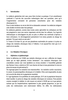 Perception des medecins generalistes sur l'utilisation de la e-sante