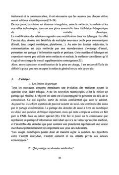 Perception des medecins generalistes sur l'utilisation de la e-sante