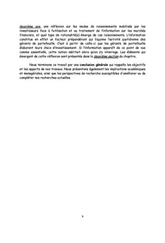 Gestion d'actifs et dynamique des marches financiers