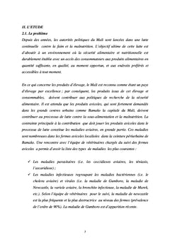 L'évaluation des incidences financières de la maladie de Gumboro