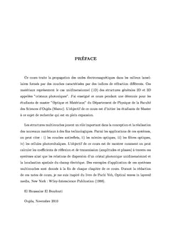 Cristaux photoniques unidimensionnels