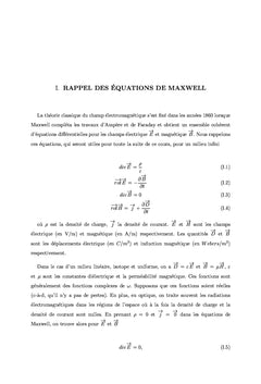 Cristaux photoniques unidimensionnels