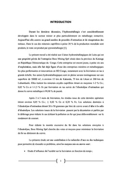 Lixiviation selective en tas des minerais cupriferes A BOSS MINING