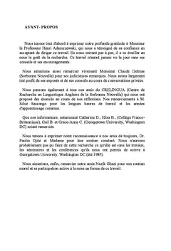Lineaire adverbial et structuration modale en anglais contemporain