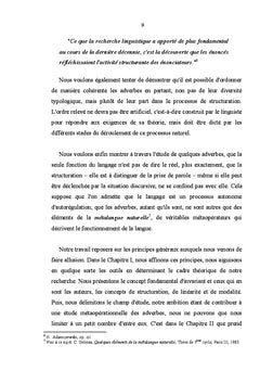 Lineaire adverbial et structuration modale en anglais contemporain