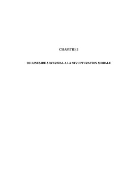 Lineaire adverbial et structuration modale en anglais contemporain