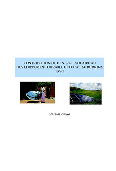 Contribution de l'energie solaire au developpement durableau BF