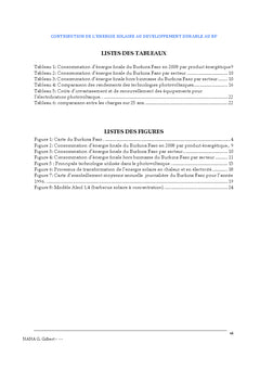 Contribution de l'energie solaire au developpement durableau BF
