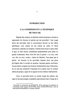 Les Proverbes ou Ohabolana Betsileo