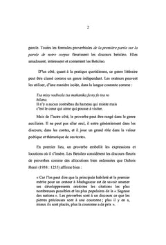 Les Proverbes ou Ohabolana Betsileo
