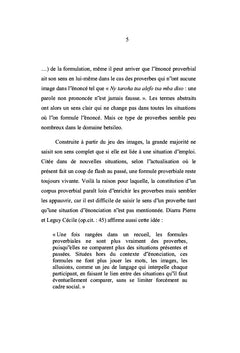 Les Proverbes ou Ohabolana Betsileo