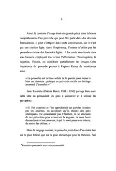 Les Proverbes ou Ohabolana Betsileo